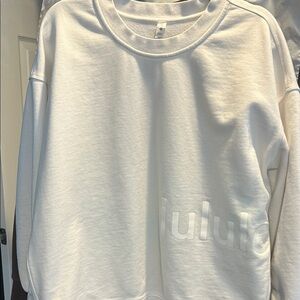 lululemon athletica White Women's perfectly oversized crewneck Sweater